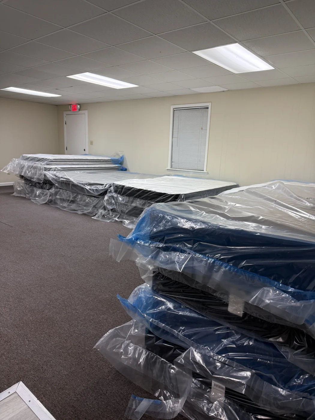 Mattresses in stock at the Willis showroom